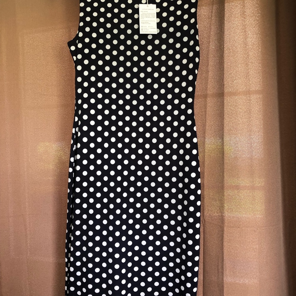 Amika NWT Polka Dot Bodycon  sleeveless dress
